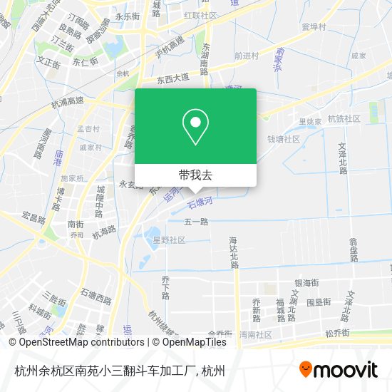杭州余杭区南苑小三翻斗车加工厂地图