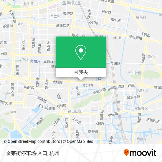 金莱街停车场-入口地图