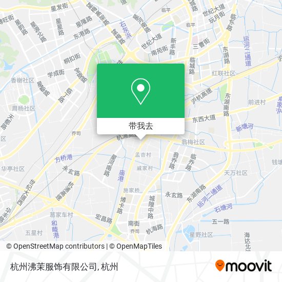 杭州沸茉服饰有限公司地图