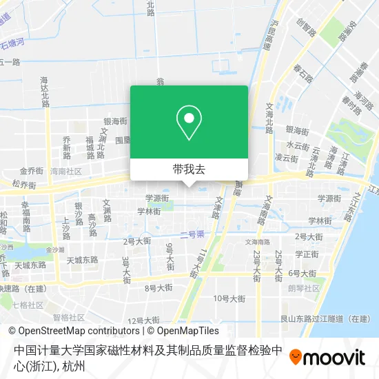 中国计量大学国家磁性材料及其制品质量监督检验中心(浙江)地图