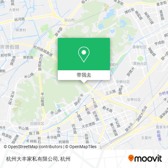 杭州大丰家私有限公司地图