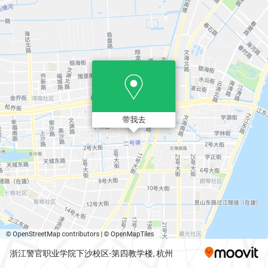 浙江警官职业学院下沙校区-第四教学楼地图