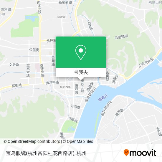 宝岛眼镜(杭州富阳桂花西路店)地图