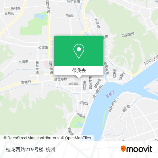 桂花西路219号楼地图