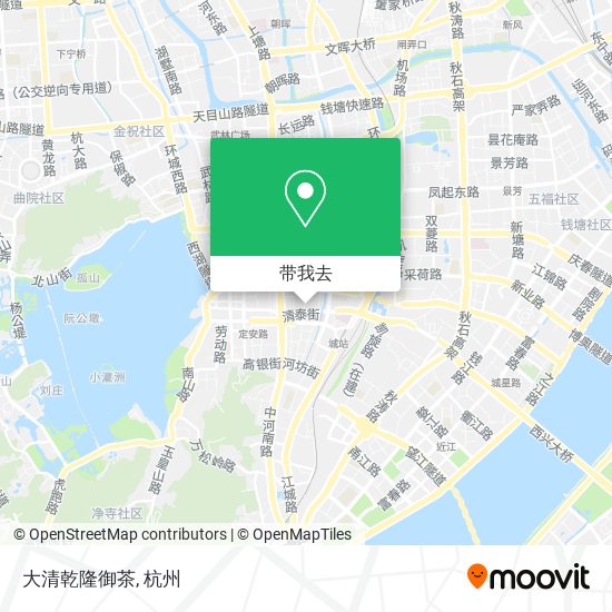 大清乾隆御茶地图