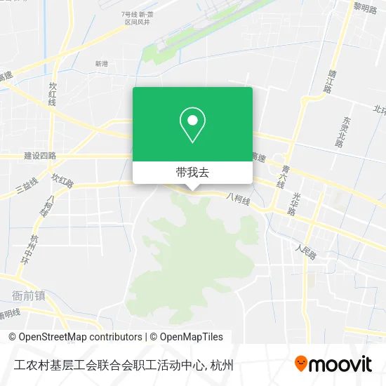 工农村基层工会联合会职工活动中心地图