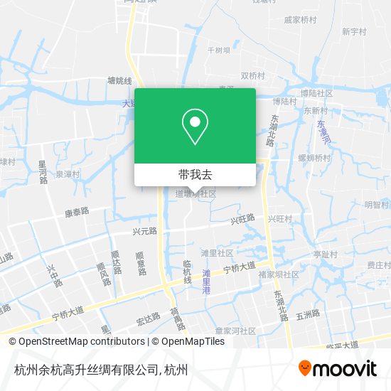 杭州余杭高升丝绸有限公司地图