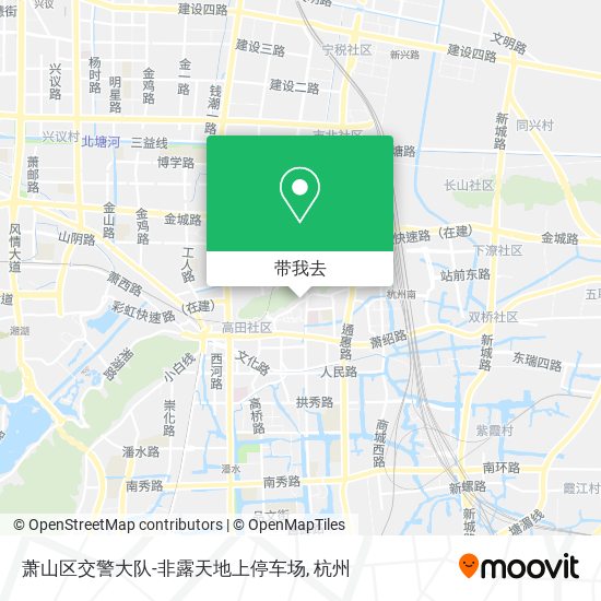 萧山区交警大队-非露天地上停车场地图