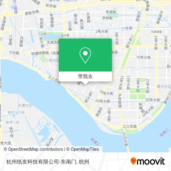 杭州纸友科技有限公司-东南门地图