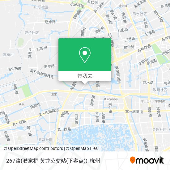 267路(濮家桥-黄龙公交站(下客点))地图