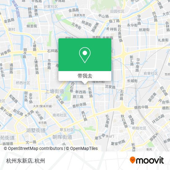 杭州东新店地图