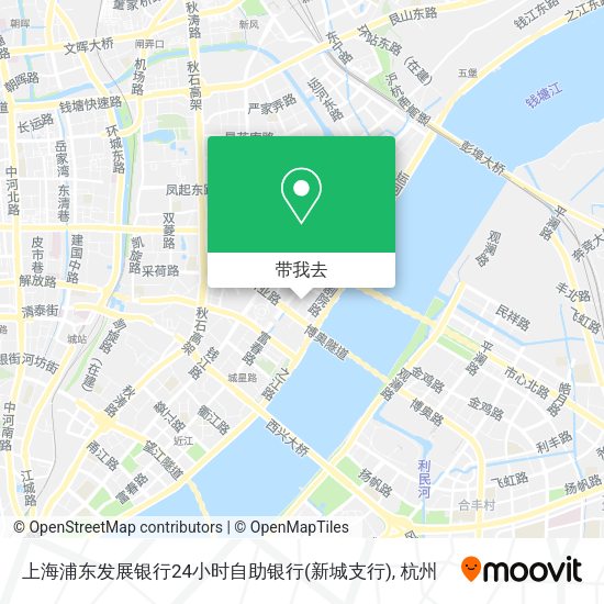 上海浦东发展银行24小时自助银行(新城支行)地图