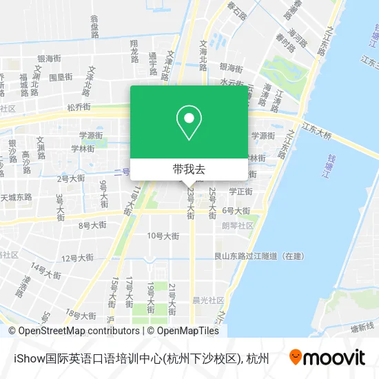 iShow国际英语口语培训中心(杭州下沙校区)地图