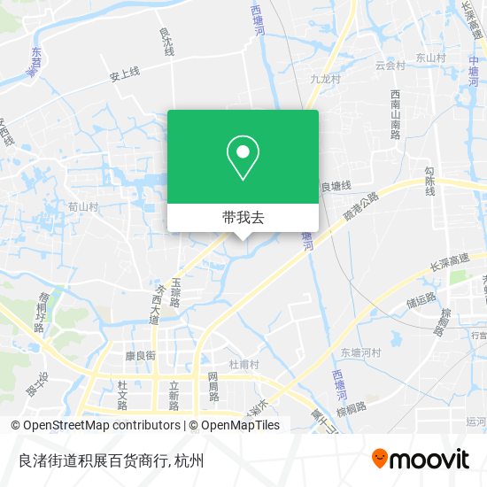 良渚街道积展百货商行地图
