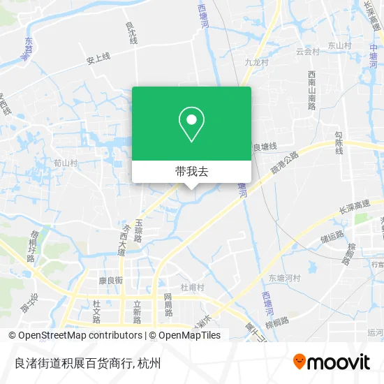 良渚街道积展百货商行地图