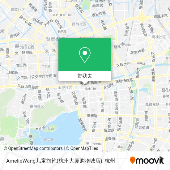 AmelieWang儿童旗袍(杭州大厦购物城店)地图