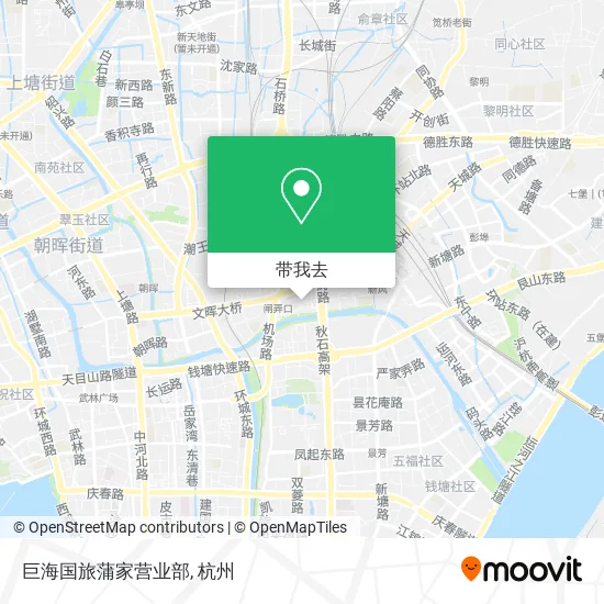 巨海国旅蒲家营业部地图