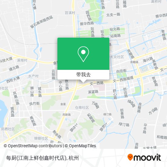 每厨(江南上鲜创鑫时代店)地图