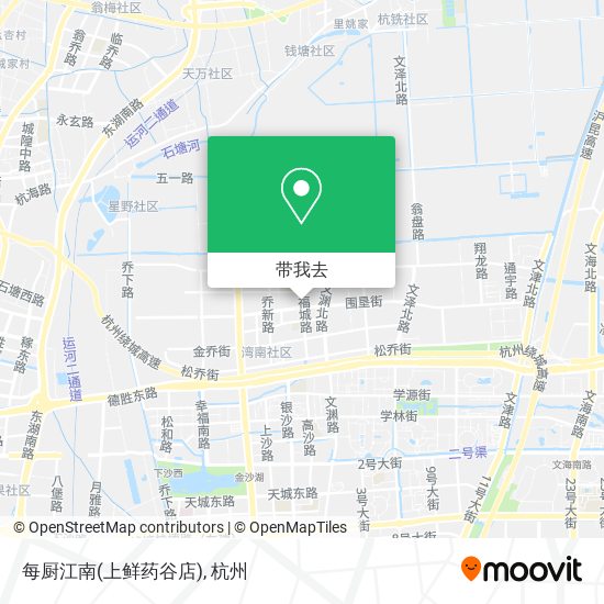 每厨江南(上鲜药谷店)地图