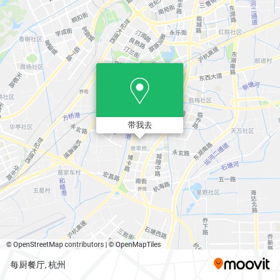 每厨餐厅地图