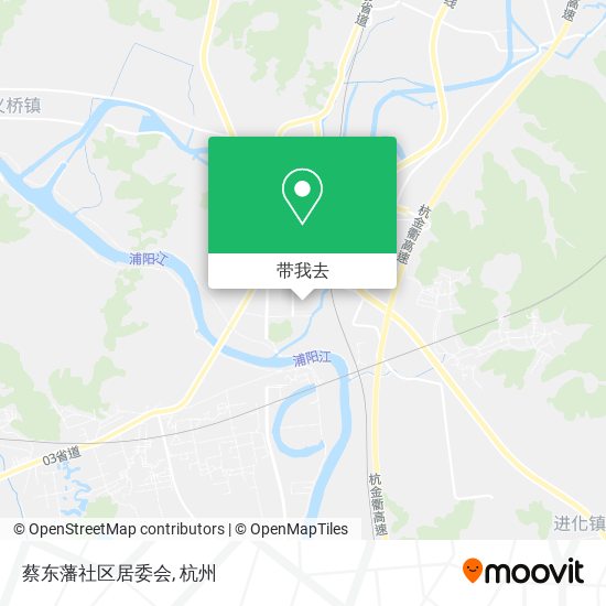 蔡东藩社区居委会地图