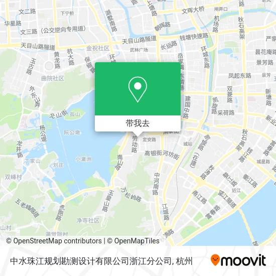 中水珠江规划勘测设计有限公司浙江分公司地图