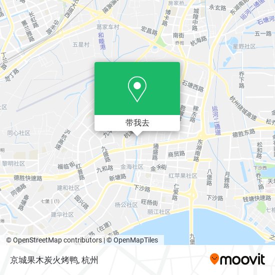 京城果木炭火烤鸭地图