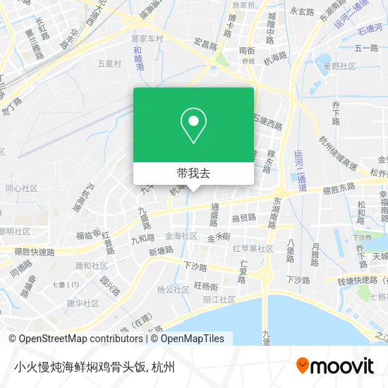 小火慢炖海鲜焖鸡骨头饭地图