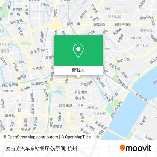 麦当劳汽车东站餐厅-洗手间地图