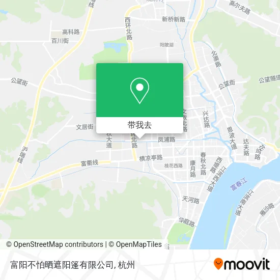 富阳不怕晒遮阳篷有限公司地图