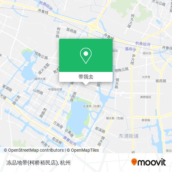 冻品地带(柯桥裕民店)地图