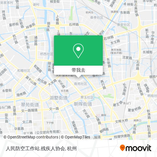 人民防空工作站.残疾人协会地图