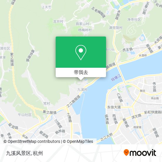九溪风景区地图