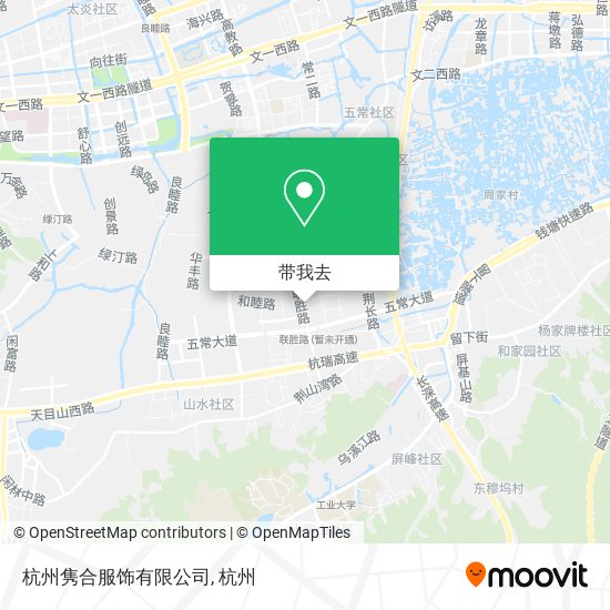 杭州隽合服饰有限公司地图