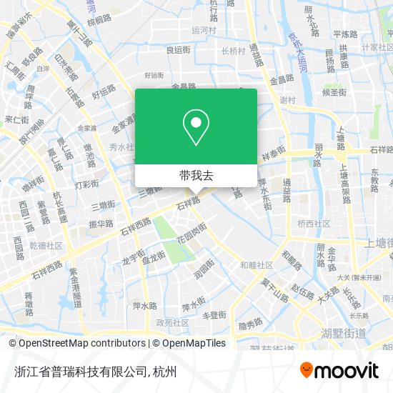 浙江省普瑞科技有限公司地图