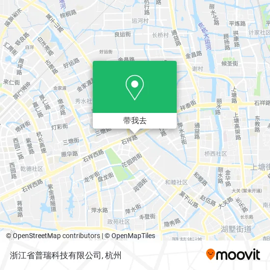 浙江省普瑞科技有限公司地图