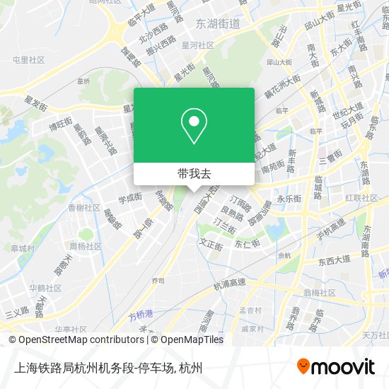 上海铁路局杭州机务段-停车场地图