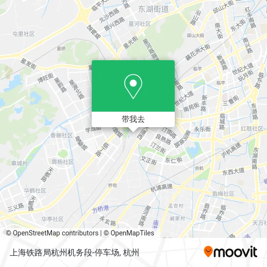 上海铁路局杭州机务段-停车场地图