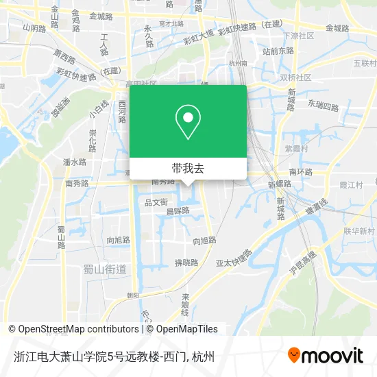 浙江电大萧山学院5号远教楼-西门地图
