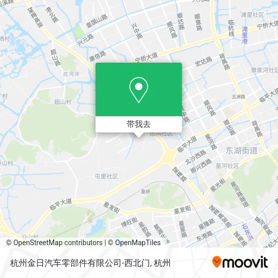 杭州金日汽车零部件有限公司-西北门地图