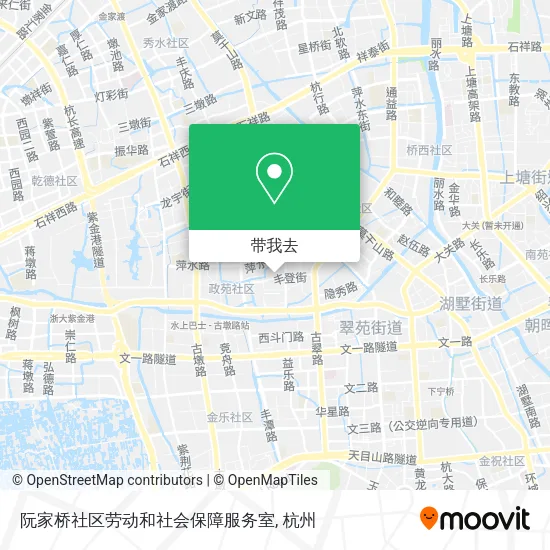 阮家桥社区劳动和社会保障服务室地图