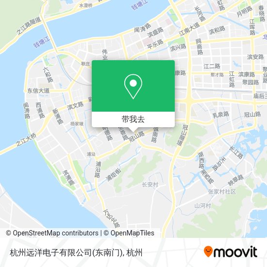 杭州远洋电子有限公司(东南门)地图