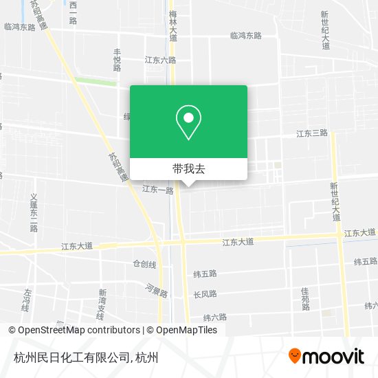 杭州民日化工有限公司地图