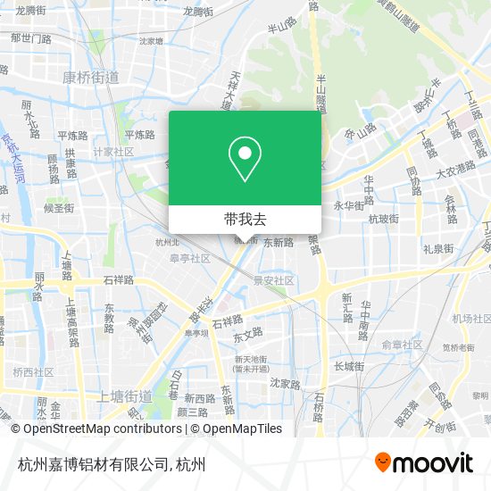 杭州嘉博铝材有限公司地图