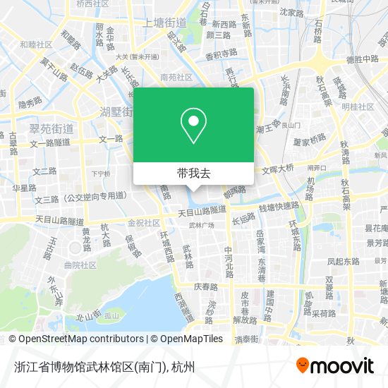 浙江省博物馆武林馆区(南门)地图