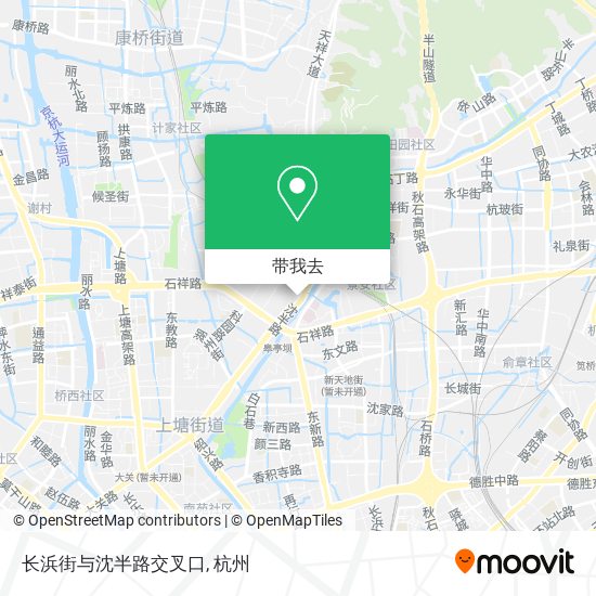 长浜街与沈半路交叉口地图