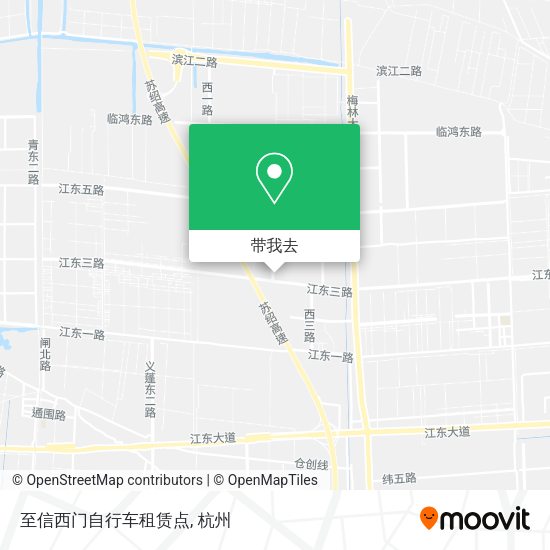 至信西门自行车租赁点地图