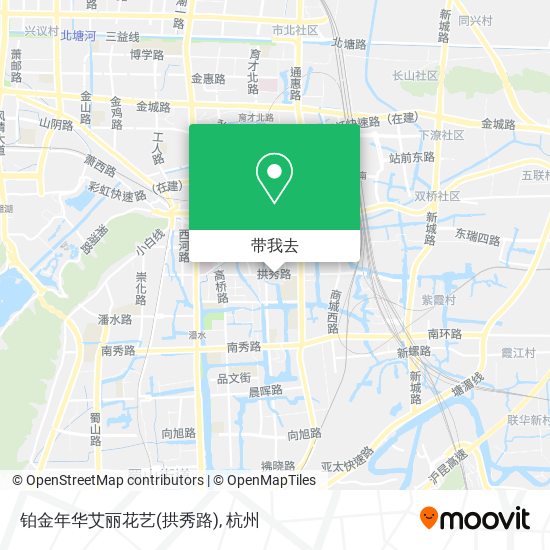 铂金年华艾丽花艺(拱秀路)地图
