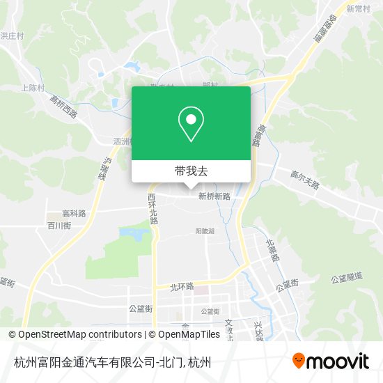杭州富阳金通汽车有限公司-北门地图