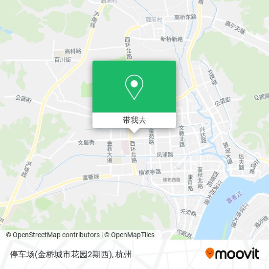 停车场(金桥城市花园2期西)地图